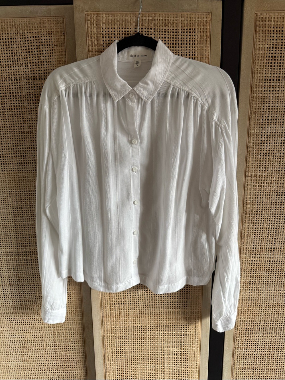 cloth & stone White Relaxed Button-Down Shirt